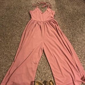 Mauve Cropped romper